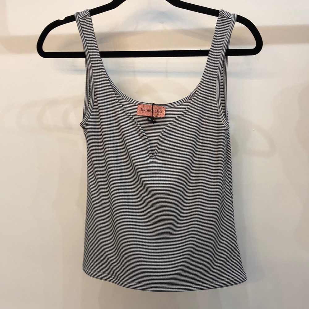 EastNWest label striped tank